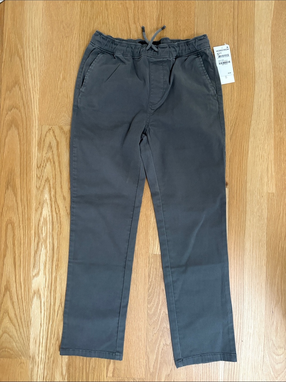 Treasure & Bond Charcoal Gray Drawstring Chinos